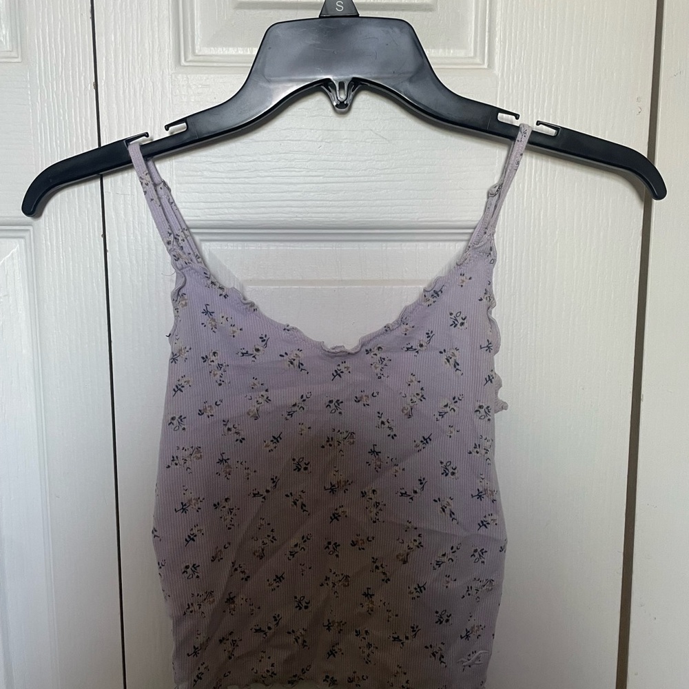 Hollister Purple Ribbed Sleeveless Camisole